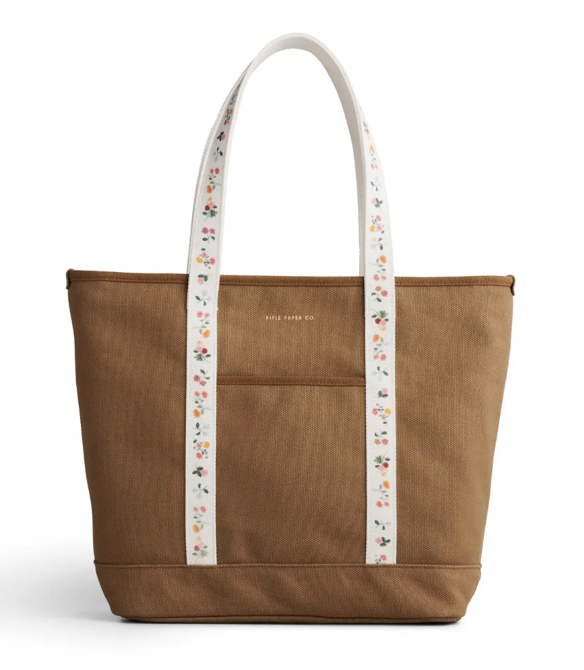 Ditsy Dahlia Canvas Bag