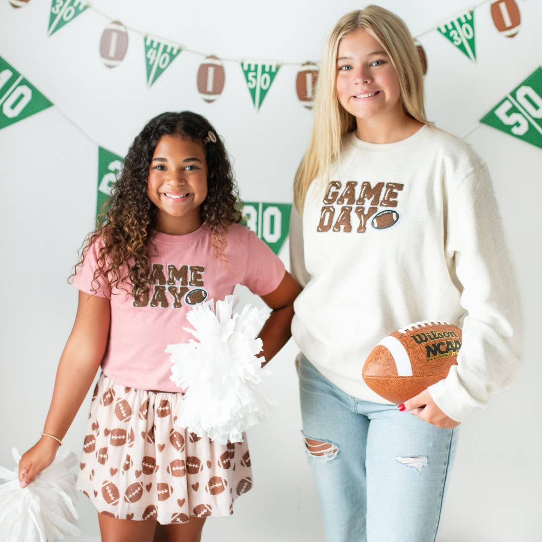 Football Love Tutu - Dress Up Skirt - Kids Game Day Tutu: 4-6Y