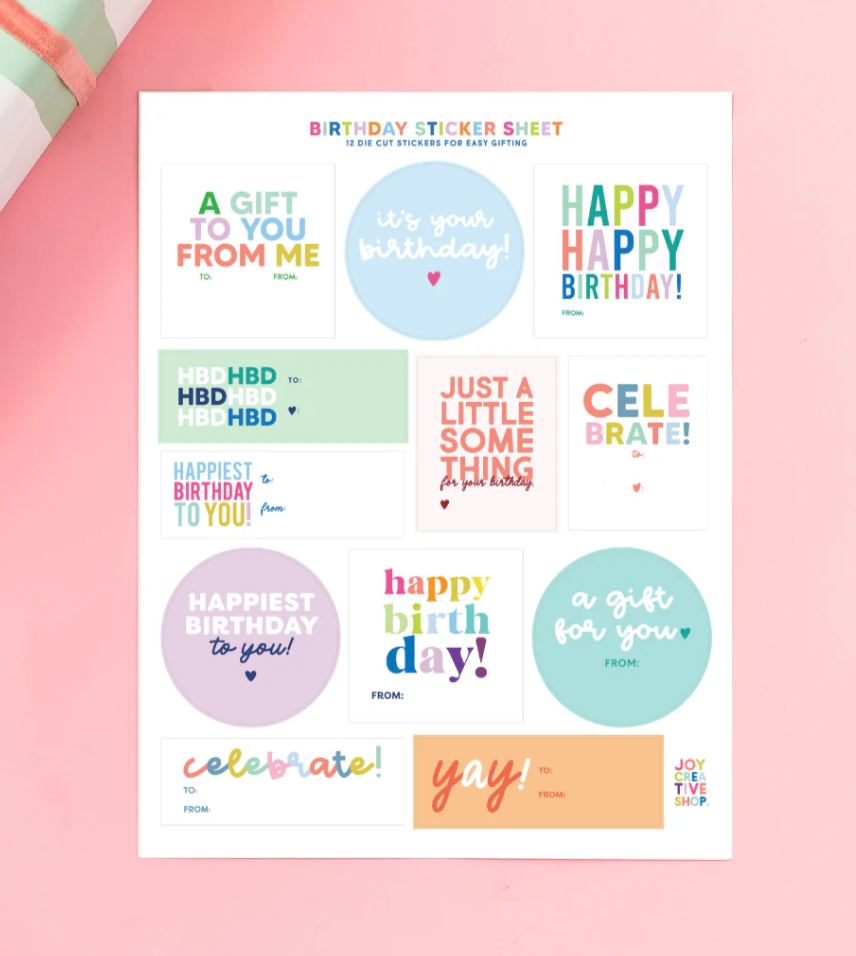 Birthday Sticker Sheet