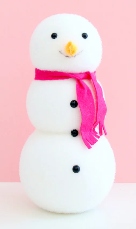 Flocked Snowmen