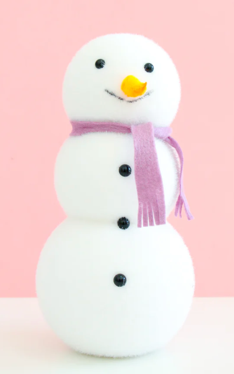 Flocked Snowmen