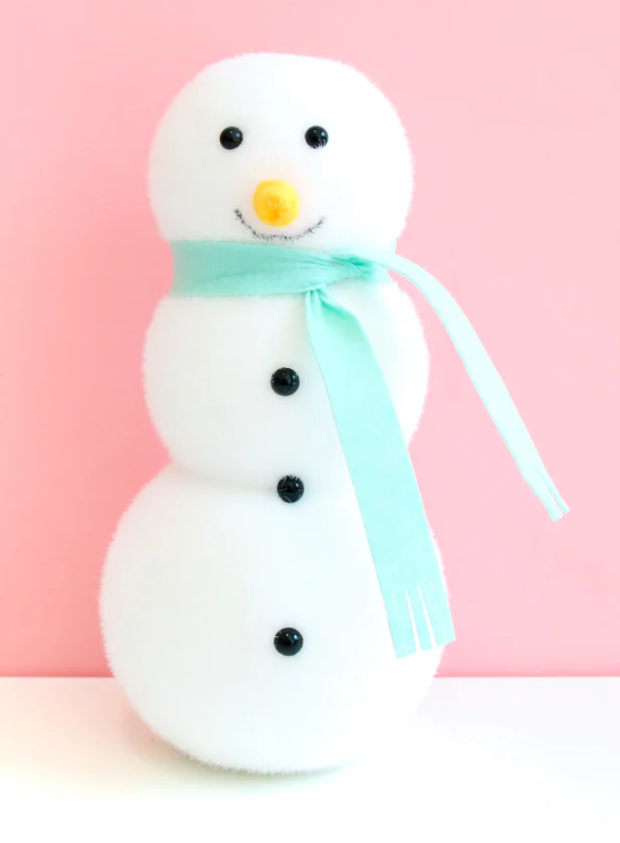 Flocked Snowmen