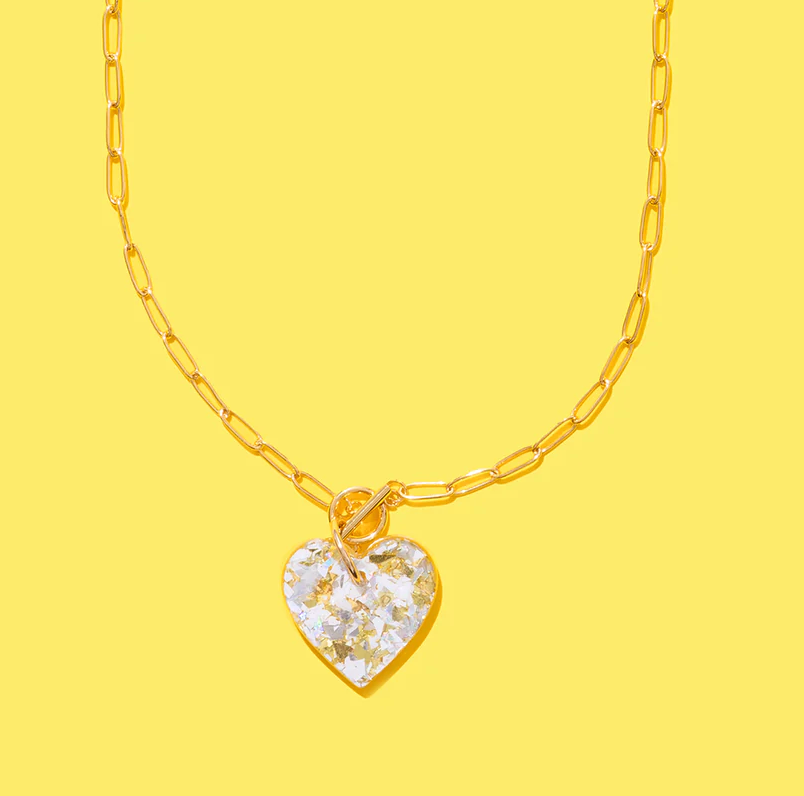 Glitter Heart Necklace