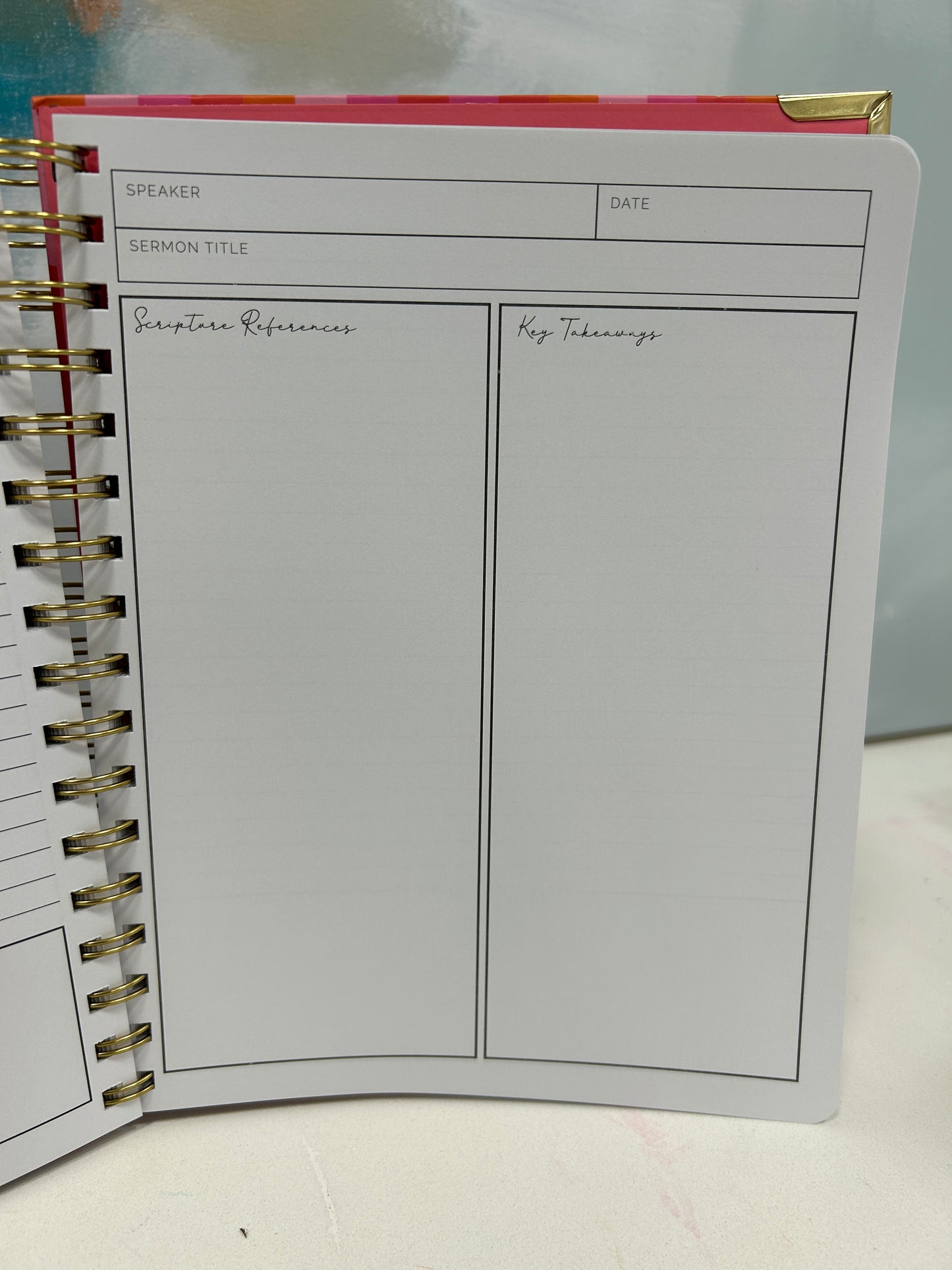 Sermon Notes Notebook