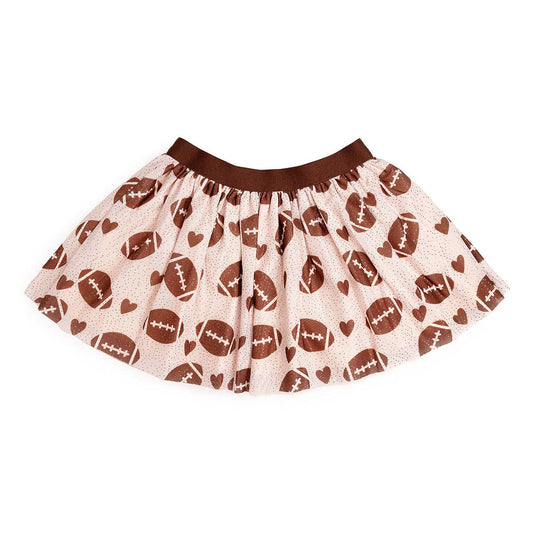 Football Love Tutu - Dress Up Skirt - Kids Game Day Tutu: 4-6Y